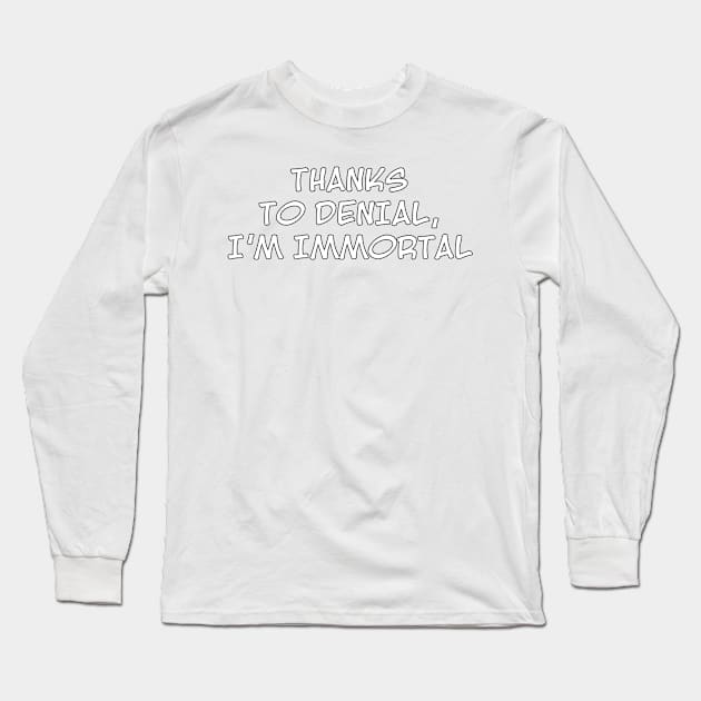 Denial Long Sleeve T-Shirt by AaronShirleyArtist